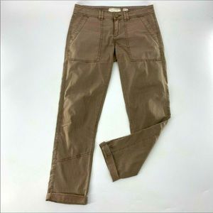 HEI HEI Anthropologie Pants Darby Roll Ups Straight Leg